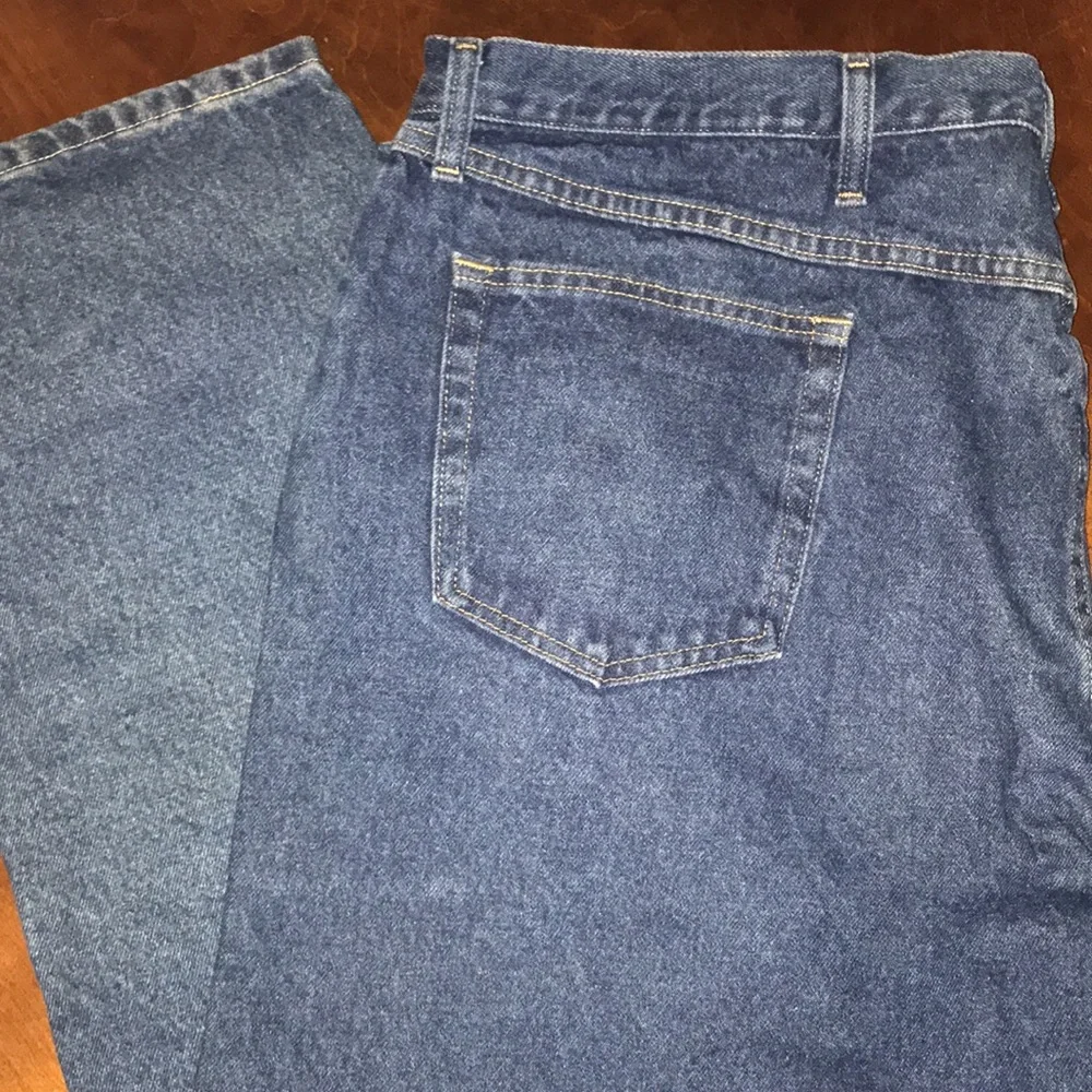 Wrangler Men’s Relaxed Fit 44 by 30 Denim Blue Jeans